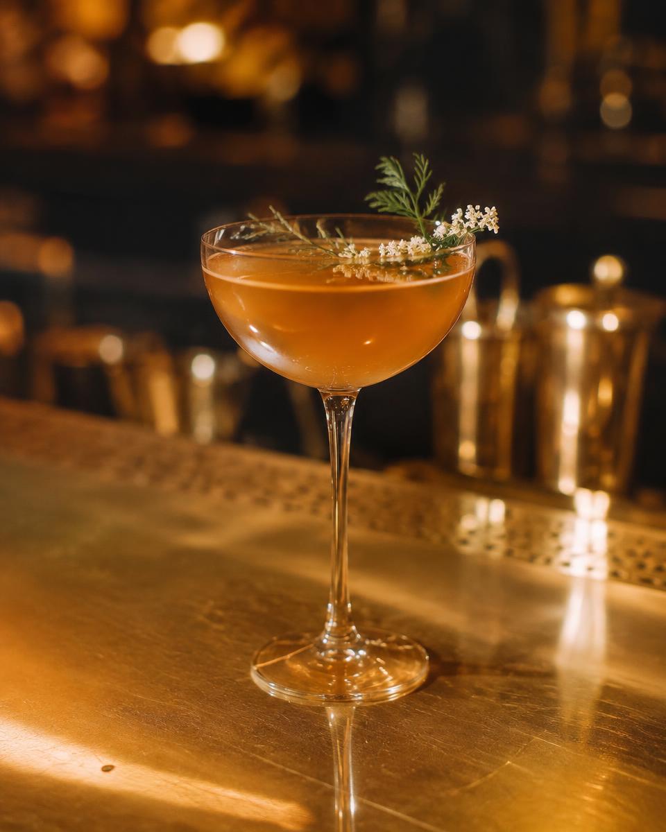 Brass coupe cocktail